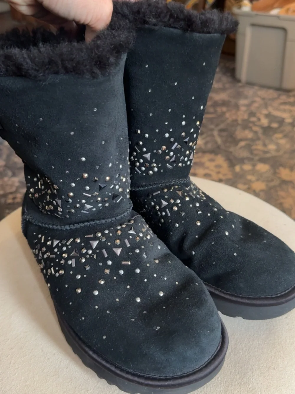 Black UGG boots
